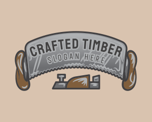 Saw Planer Woodworking logo design