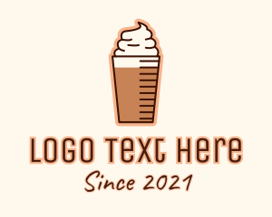 Frappe Iced Coffee Drink logo