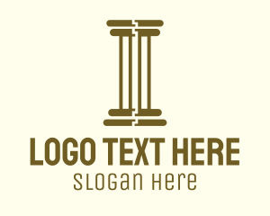 Ancient Greek Pillar Logo