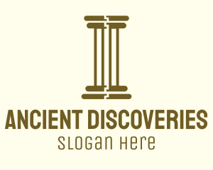 Ancient Greek Pillar logo design