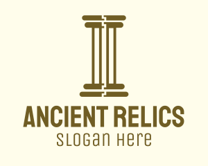 Ancient Greek Pillar logo design