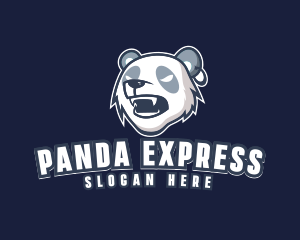 Angry Panda Bear logo design