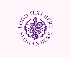 Floral Serpent Tattoo logo