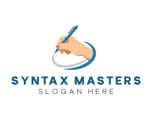 Creative Handwriting Pen logo design