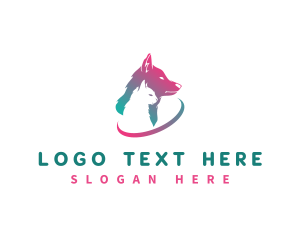 Dog Cat Pet Veterinary Logo