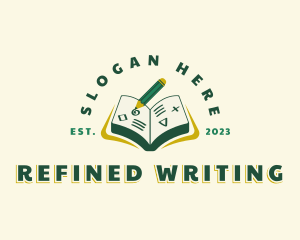 Writing Book Education logo design