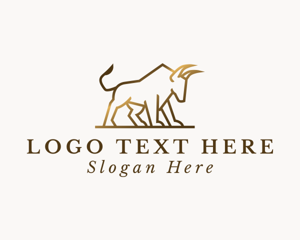 Golden logo example 1
