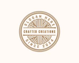 Yarn Embroidery Knitting logo design