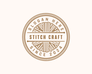 Yarn Embroidery Knitting logo design