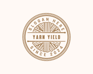 Yarn Embroidery Knitting logo design