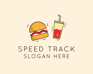 Burger Drink Fast Food  logo
