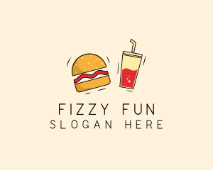 Burger Drink Fast Food  logo