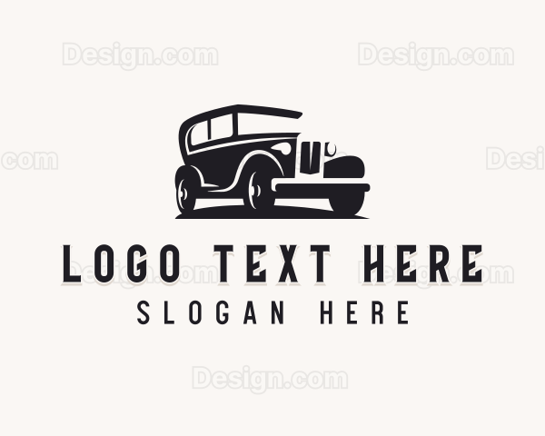 Retro Car Automobile Logo