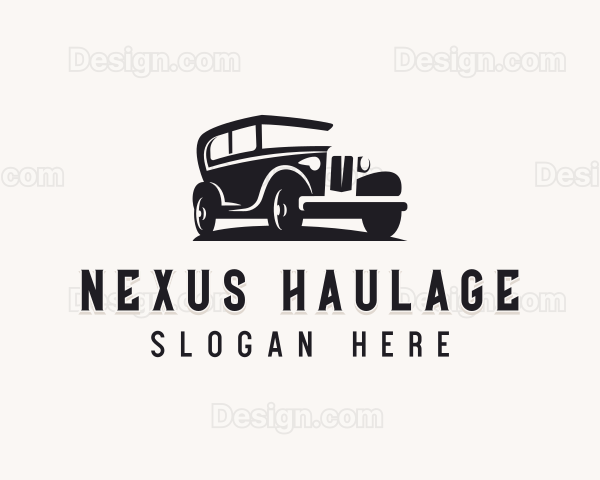 Retro Car Automobile Logo