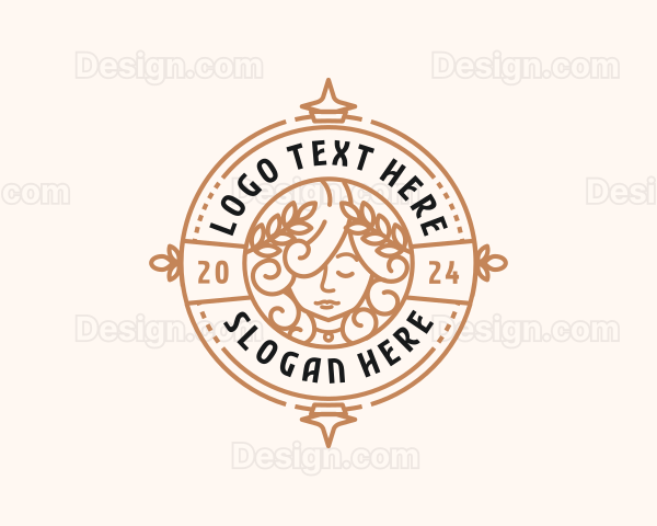 Beautiful Woman Goddess Logo