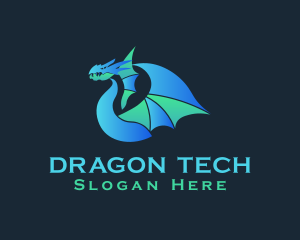 Mythical Dragon Beast logo design