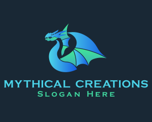 Mythical Dragon Beast logo design