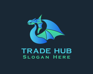 Mythical Dragon Beast logo design