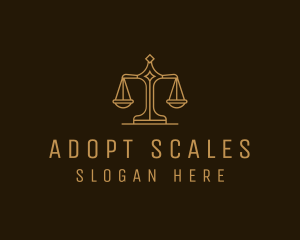 Supreme Court Justice Scale logo design