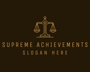 Supreme Court Justice Scale logo design