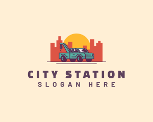 City Tow Truck logo design