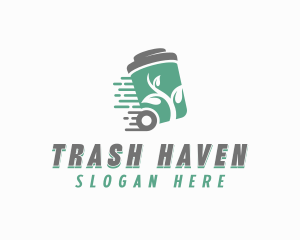 Trash Leaf Garbage Disposal logo design