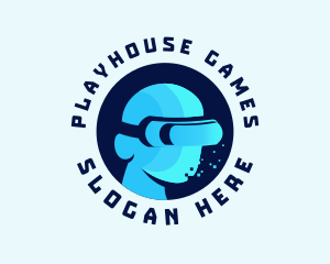 Virtual Reality Gaming logo design