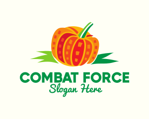 Orange Pumpkin Vegetable logo