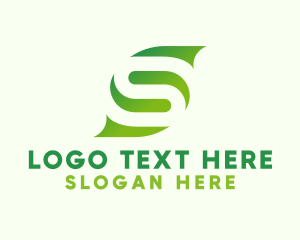 Tree - Organic Gardening Letter S logo design