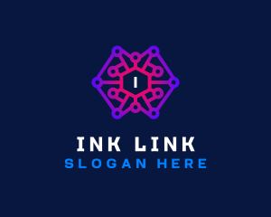 Network Link Software logo design