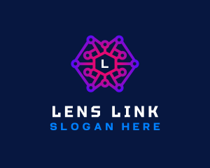 Network Link Software logo design