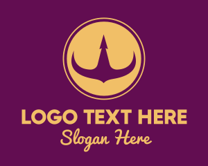 Elegant Purple Crown logo