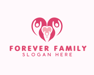 Heart People Family logo design