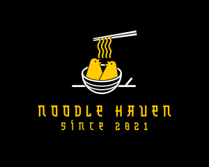 Bird Nest Noodle logo design