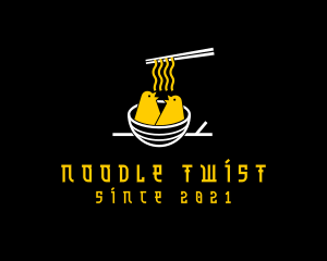 Bird Nest Noodle logo design