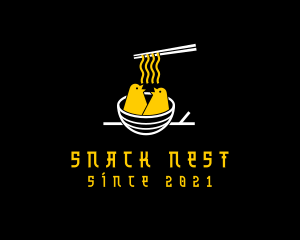 Bird Nest Noodle logo design