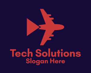 Airplane Travel Tour  Logo