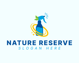 Natural Spray Cleaner logo design