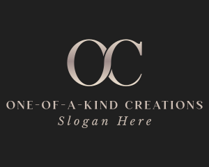 Stylish Boutique Letter OC logo design