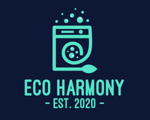 Eco Washing Machine logo design