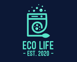 Eco Washing Machine logo design