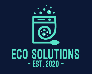 Eco Washing Machine logo design