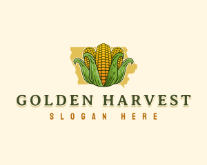 Iowa Corn Farm logo design