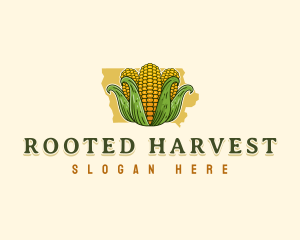 Iowa Corn Farm logo design