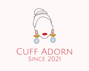 Luxury Woman Earring  logo design