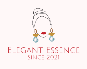 Luxury Woman Earring  logo design