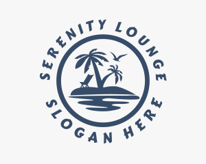 Beach Resort Island logo design