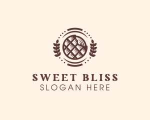 Stroopwafel Pastry Dessert logo design