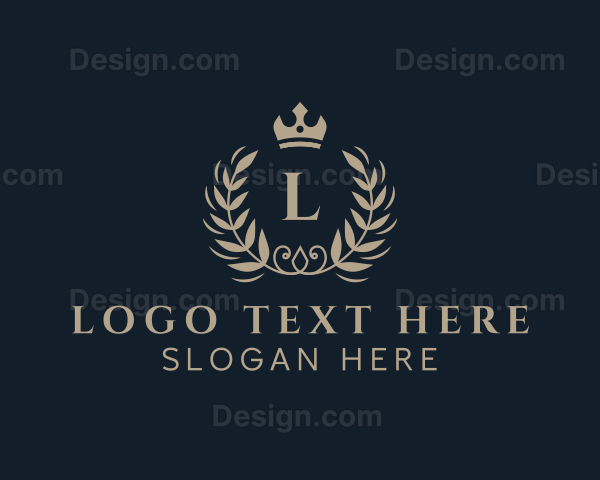 Fancy Laurel Crown Logo