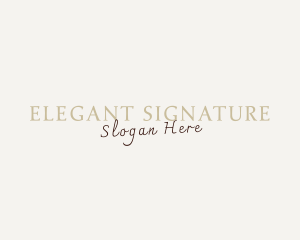 Signature Style Business logo design